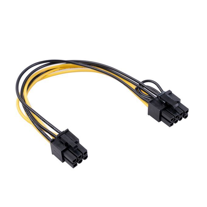 Extension Cable 6 Pin Female To 8 Pin (6+2) Female Adapter