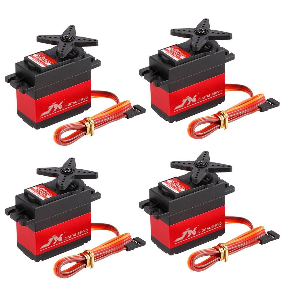 4pcs JX PDI-6221MG Metal Gear Digital Servo 20kg Torque Aluminums Case for 1:10 1:8 RC car BUGGY TRUCK