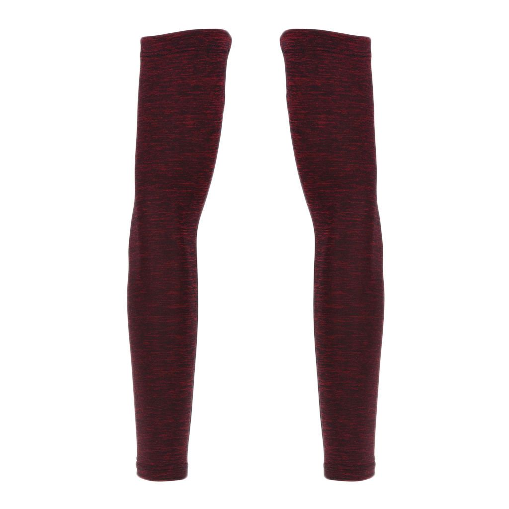 1 Pair Summer Cycling Arm Sleeves Anti UV Oversleeve  Pink-XL