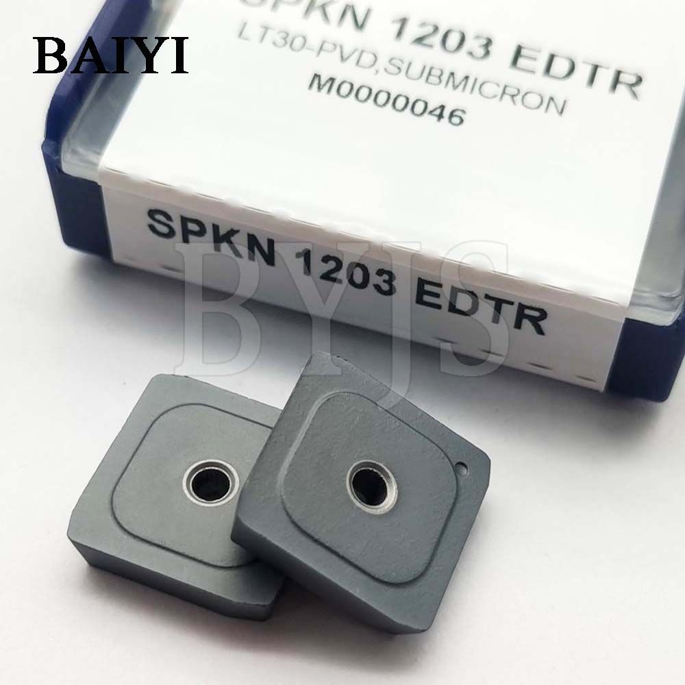 10pcs SPKN1203 EDTR CNC Carbide Insert Milling Blade Turning Tools