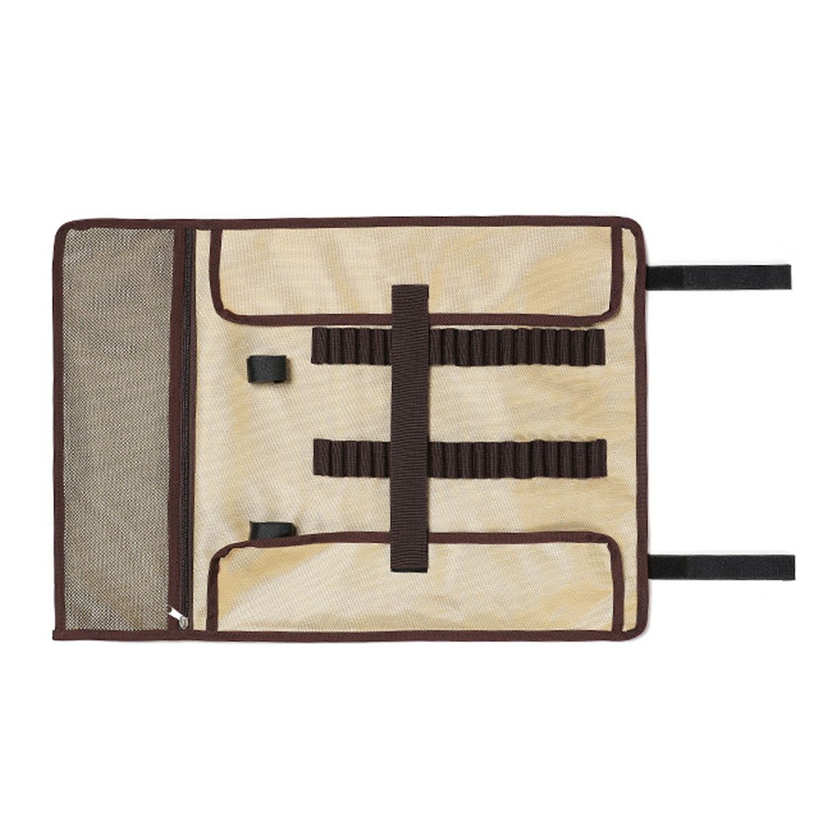Camping Roll Pouch Large Capacity Heavy Duty-Khaki