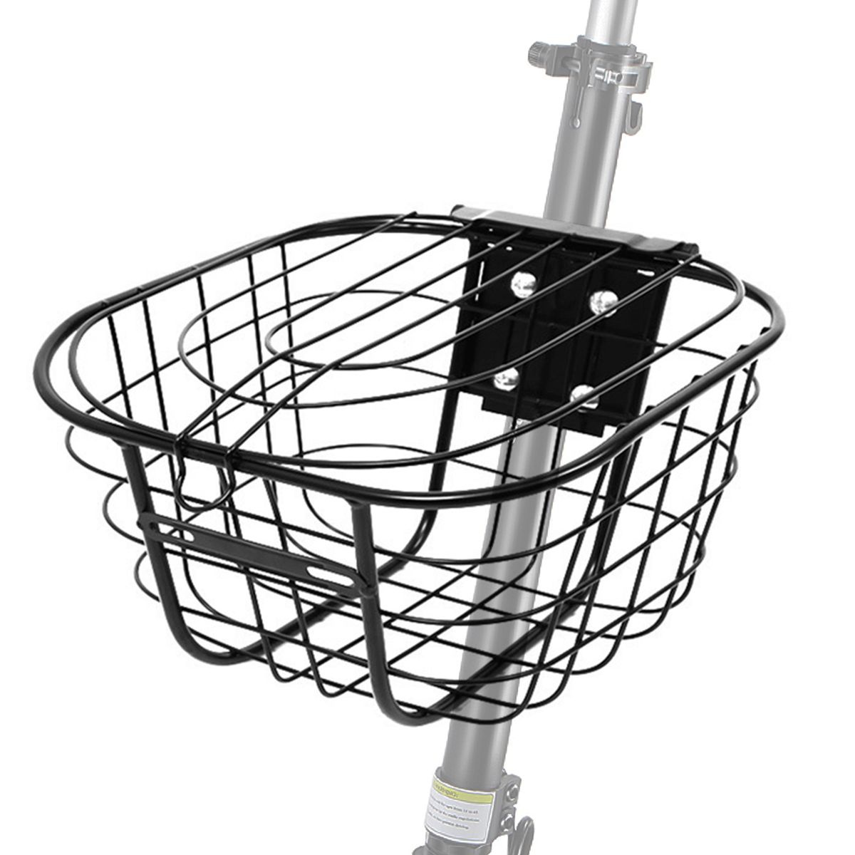 E-Bike Basket Scooter Front Basket Holder Rust-Resistant
