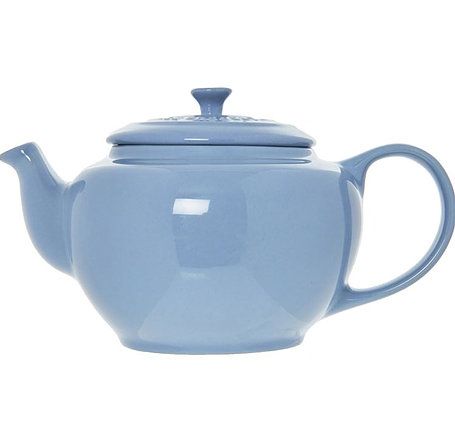 Stoneware Classic Round Teapot, Blue