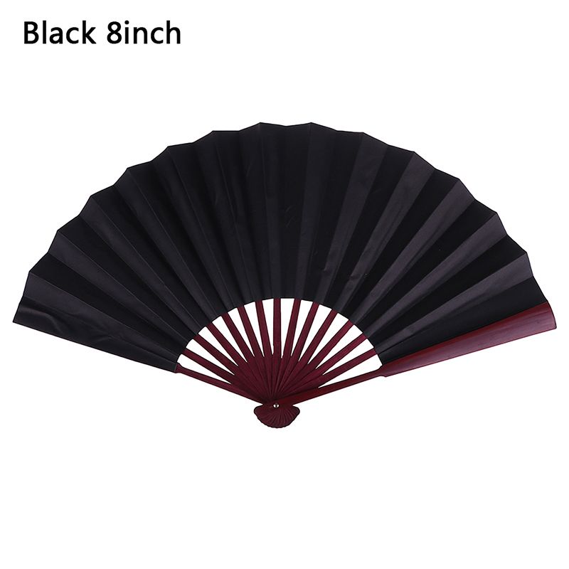 Cloth 8 Wedding Fan Folding Fan Chinese Inch/10 Sur Hand Party Decor Inch Silk Blank Silk Cloth Style Products Fan Held 1PCS