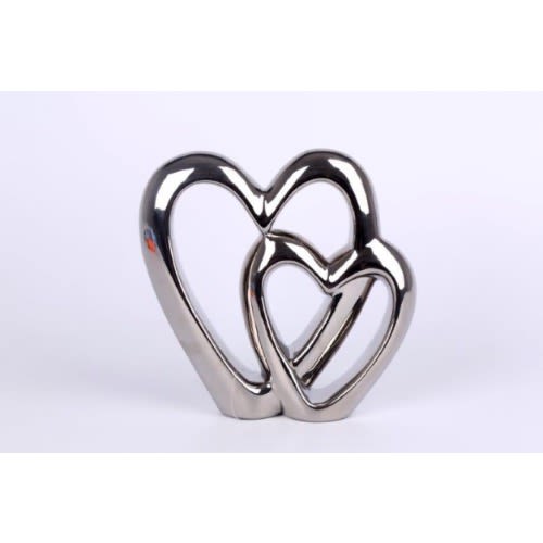 Double Heart Ornament- Small