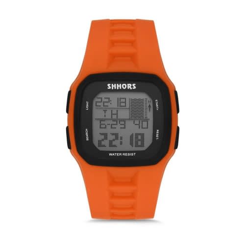 Men's Rubber Strap Sport Watch - Orange