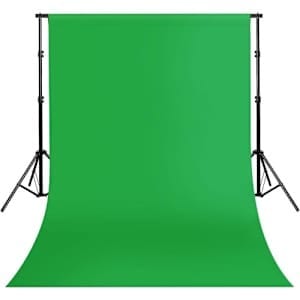 Green Screen Backdrop Camera Background - 15ft&times;5ft