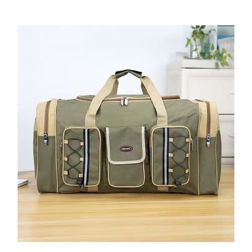 Multipurpose Foldable Trolley Travelling Bag - Large Capacity Duffel Bag-green