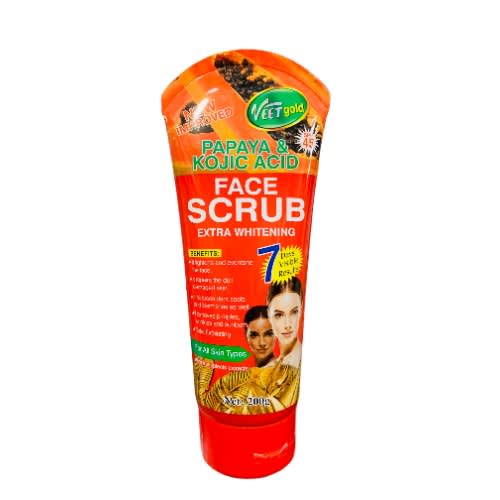 Papaya & Kojic Acid Face Scrub Extra Whitening 7 Days Visible Result 200g
