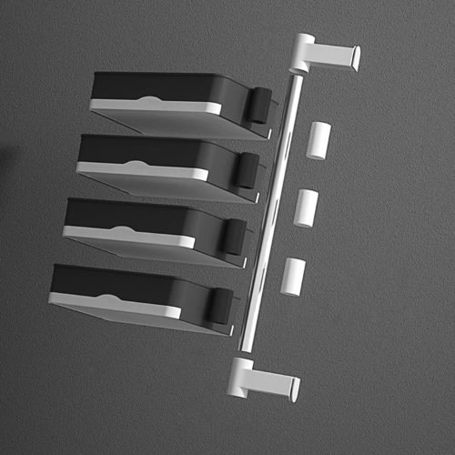 4 Layer Soap Hanger/wall Adhesive Soap Holder - Black