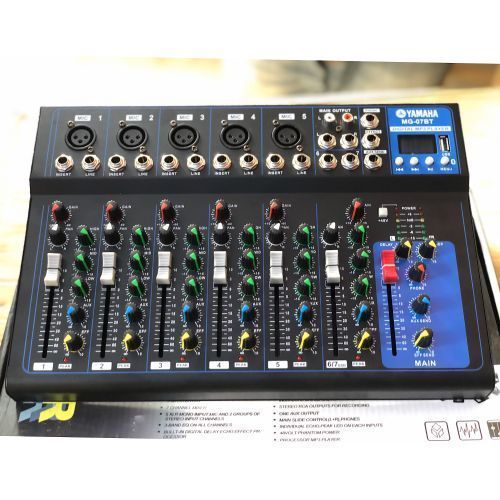 7 Channels Bluetooth, USB. Phantom Mixer