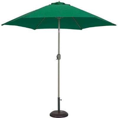 Jackson Outdoor Garden Parasol Centre - Pole Umbrella  - Green
