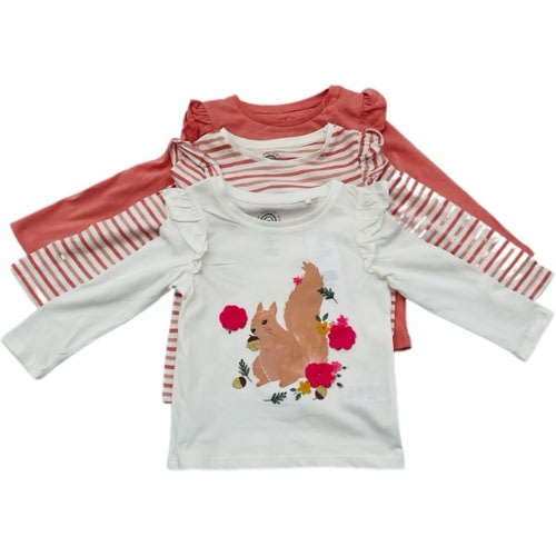 Squirrel Girls Longsleeve Tops - 3pcs