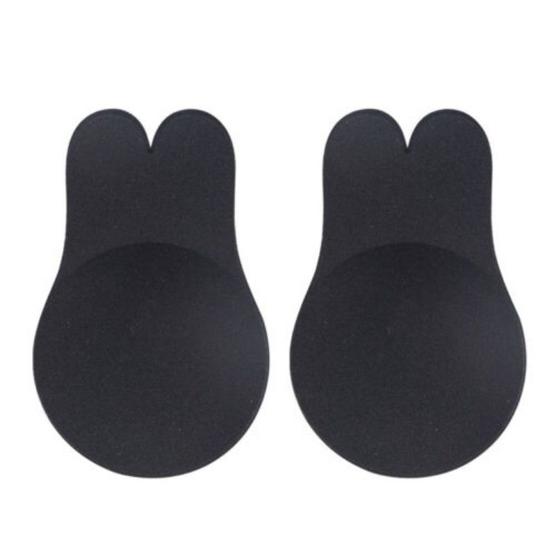 2PCS Reusable Silicone Rabbit Ears Bra  Bust  Cover-13cm XXL XXXL-S