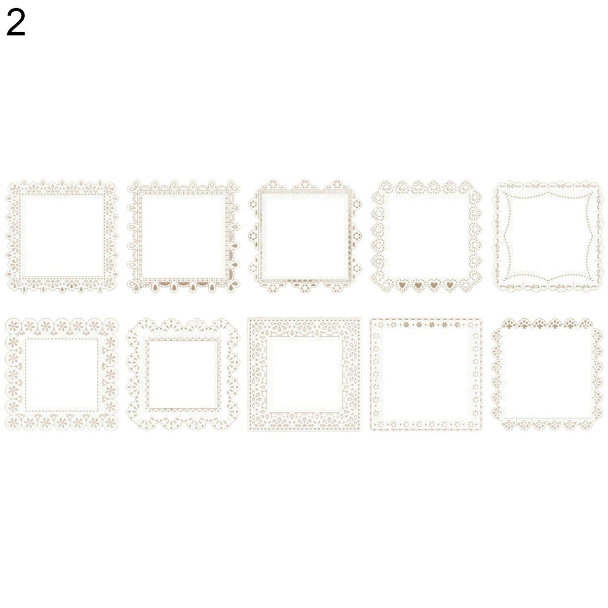 10Pcs/Set Scrapbooking Pad Lace Pattern Easy To Use