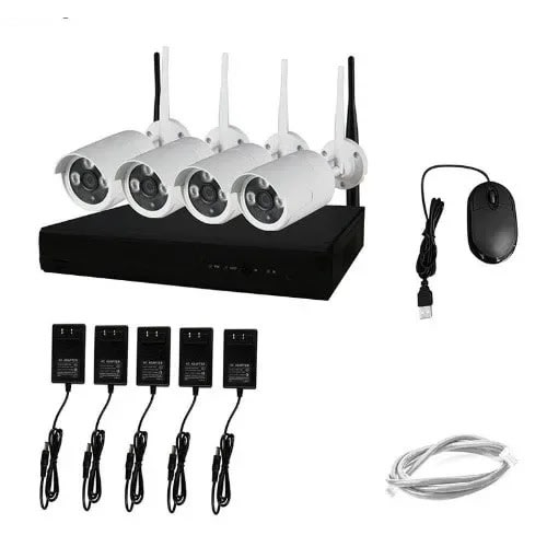 4 Channel Wireless Nvr Camera Kit 1080p