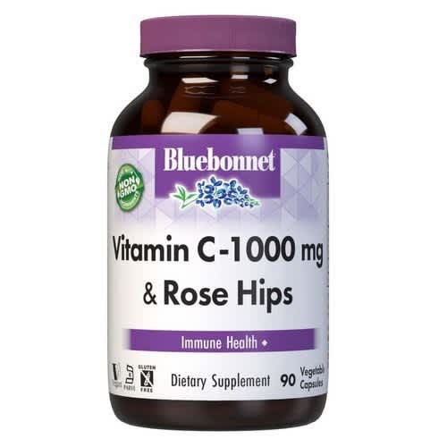 Vitamin C-1000 Mg & Rose Hips 180 Vegetable Capsules