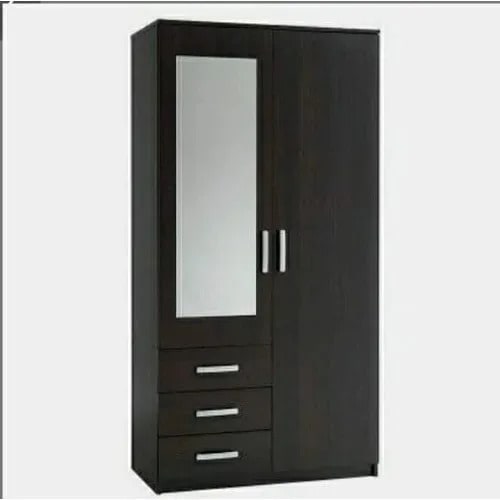 2 Doors + 4 Drawers Wardrobe With Mirror