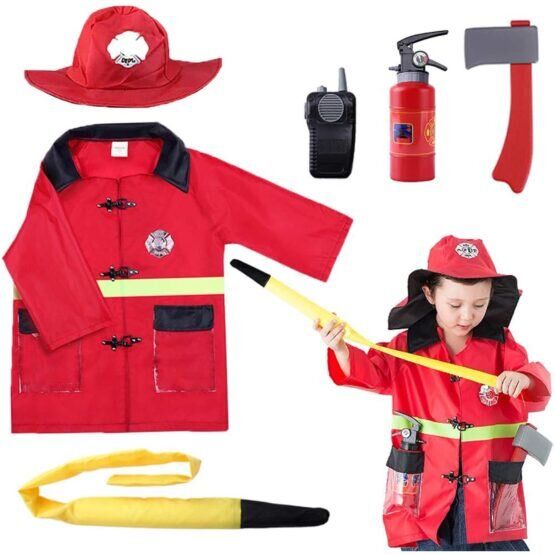 Fire Fighter Role Play Costume Set