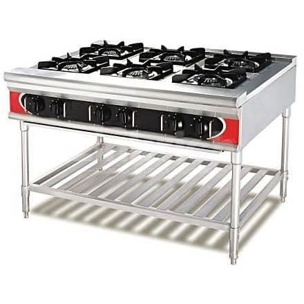 Gas Industrial Cooker - 6 Burners