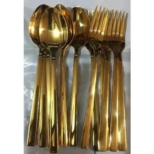 Gold Plated Cutlery Set -12 Pcs