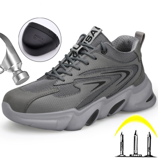 Steel Toe Work Shoes Sneakers Men Casual Protective Shoes
