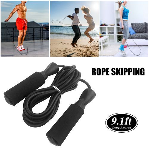 9.1Ft Adjustable Jump Rope Fitness Skipping Rope Soft Foam