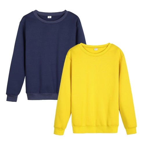 Pack Of Two Unisex Sweaters - Navy Blue  And Yellow