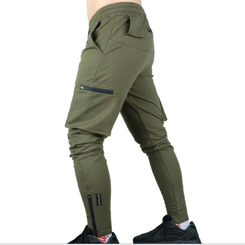 Mens Jogging Pants Soft Cotton Sports Mesh For Bodybuilding