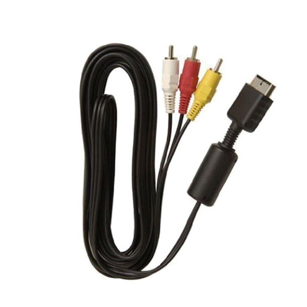 6ft AV Video Audio Composite RCA Cable For Sony Playstation 1 2 3 PS2 PS3 Slim