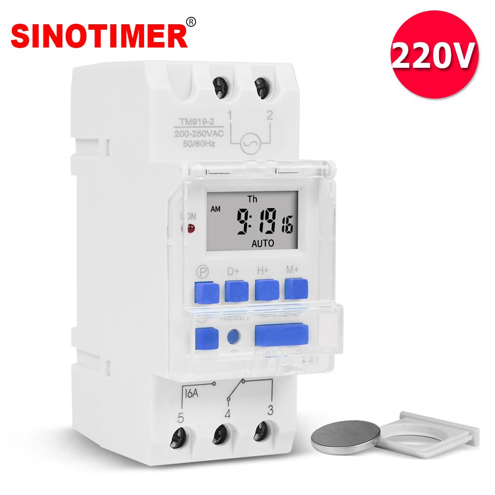 Sinotimer Electronic Weekly 7 Days Programmable Di