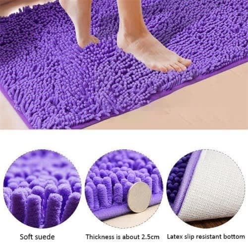 Shaggy Dread Bathroom & living Room Anti- Slip Absorbent Doormat - Big size