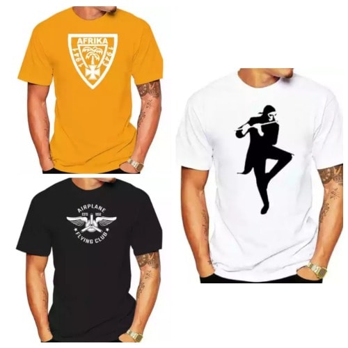 Set Of 3 Mix Design T-shirts - Black, White, Yellow