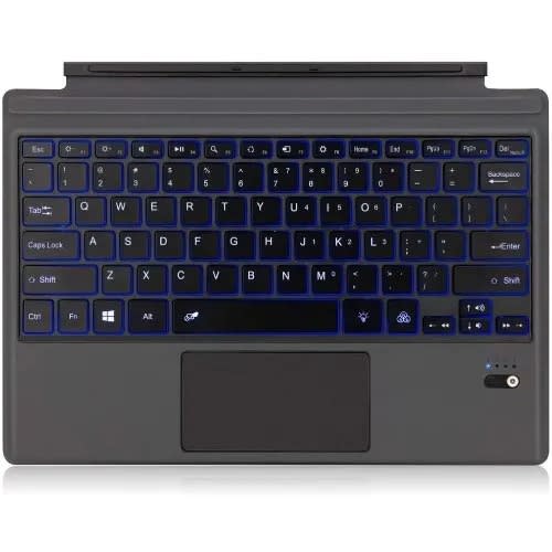 Wireless Bluetooth  Backlight Keyboard With Touchpad For  Microsoft Surface Pro 3/4/5/6/7