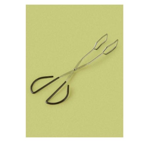 Stainless Steel Scissors Tong Grilling Accessories - Silver