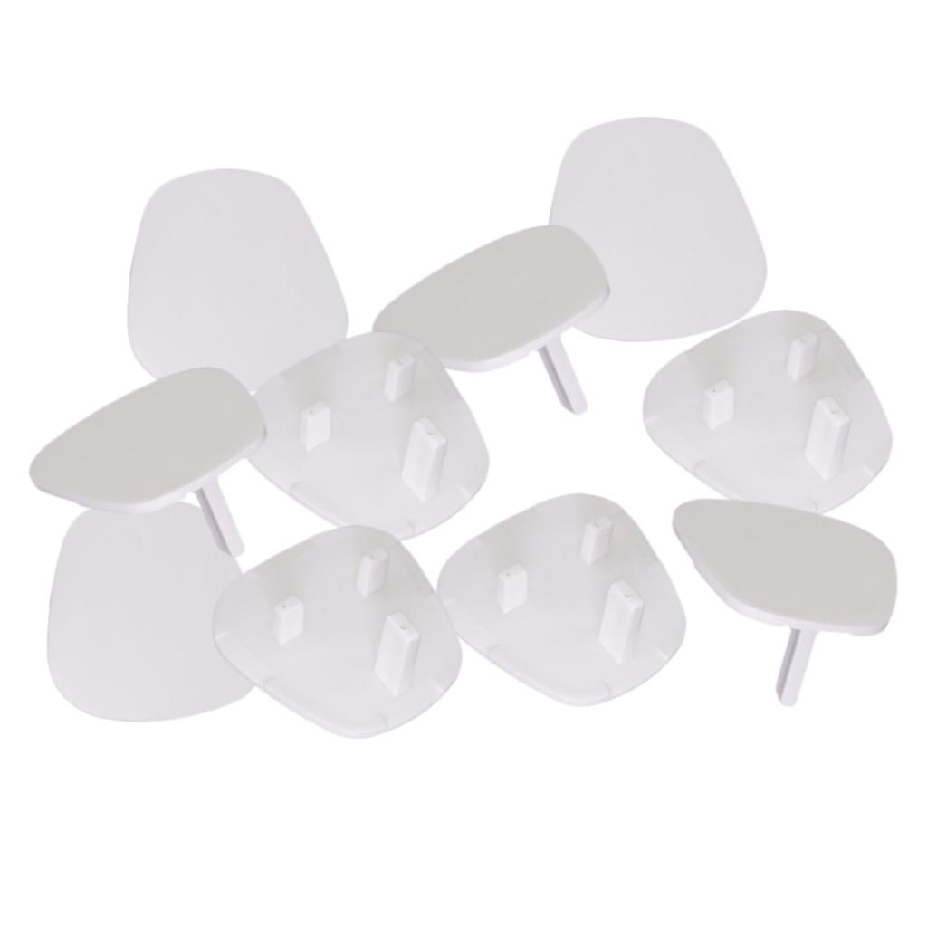 10pcs Socket Cover Baby Proof Electrical Power Outlets Plug Warm White