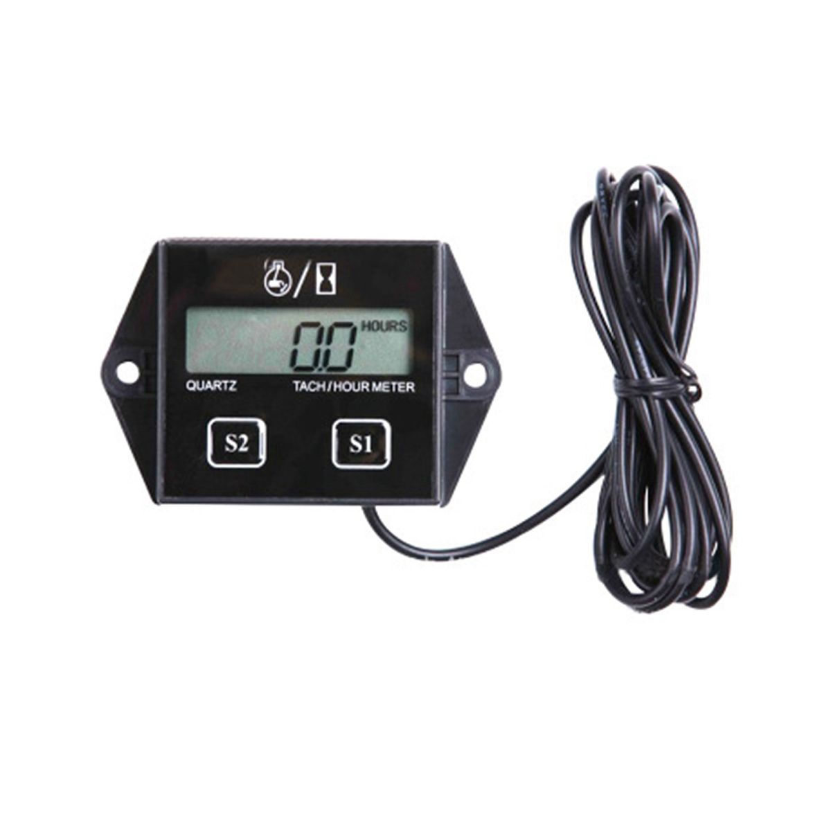 Digital Display Tachometer Timer Engine Tach Hour Meter Gauge Inductive Car Stroke Engine LCD Display for Car Motor Boat