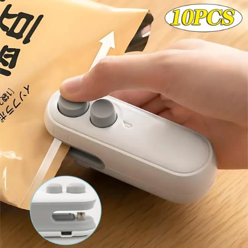 Portable Mini Sealer - 2 In 1 Heat Sealer For Snacks