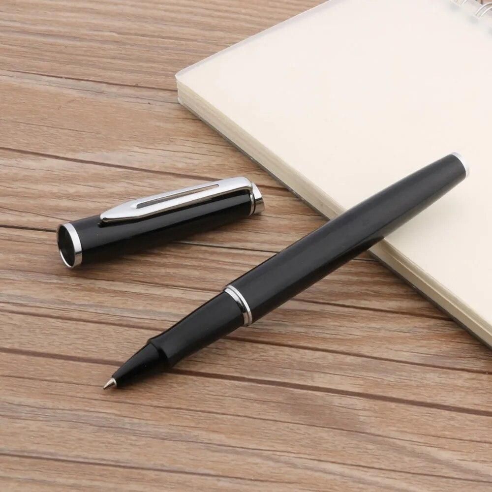 High Quality Metal 187 Ball Point Black Medium Silver piece  Rollerball Pen Stationery Office School Supplies