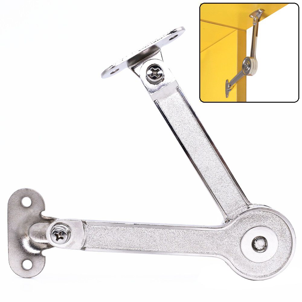 Cabinet Furniture Adjustable Hinges Randomly Stop Zinc Alloy Kitchen Cupboard Door Lift Up Flap Stay Support