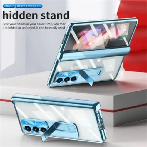 Xundd Shockproof Transparent Full Body Case For Samsung Fold 5 - Blue