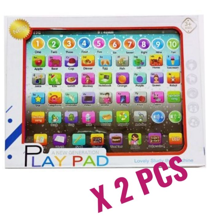 Play Pad Learning Toy Tablet For Children (x2pcs)