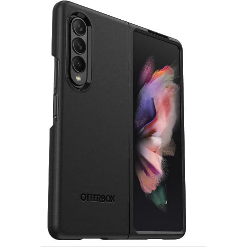 Otterbox Thin Case For Samsung Galaxy Z Fold3 5g - Non-retail Packaging - Black