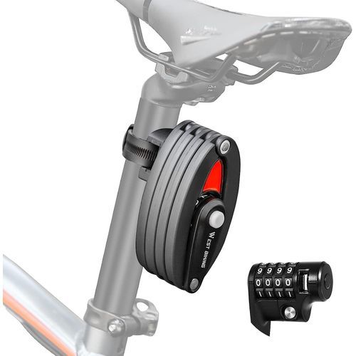 HONGYEA Folding Bike Lok, Heavy Duty Anti Theft Ombination