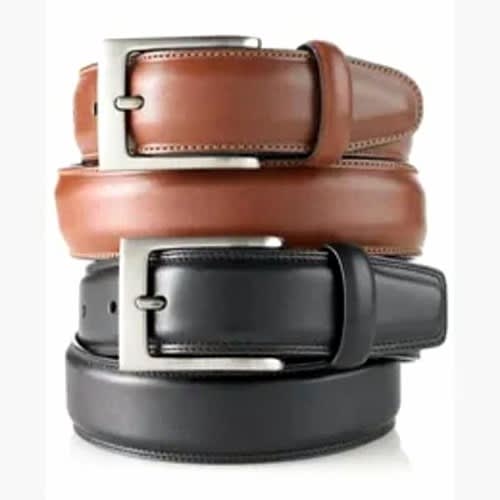 Men's Belt -Set Of 2 - Tan & Black