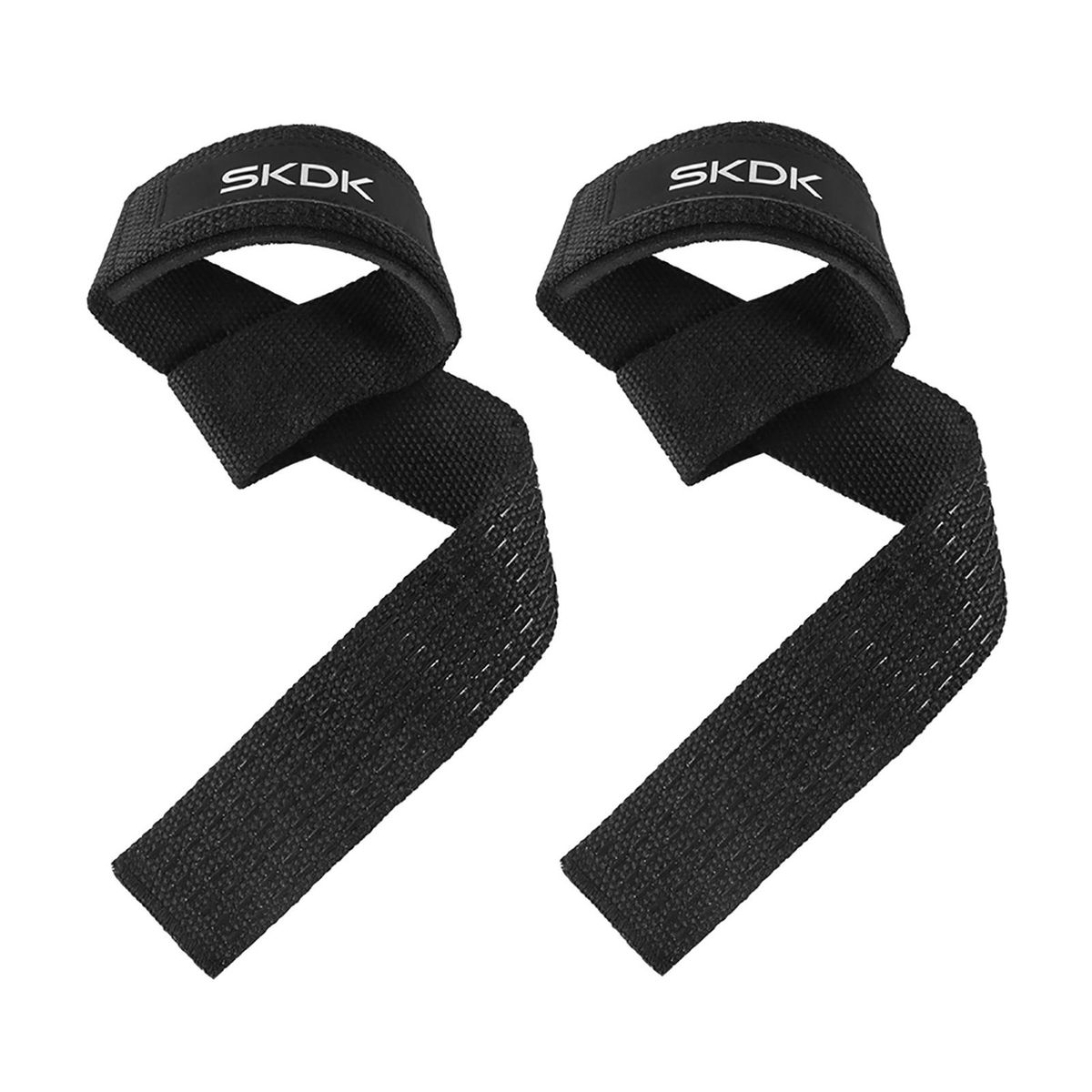 1 Pair Weight Lifting Straps Weight Lifting Wrist Support Straps Black