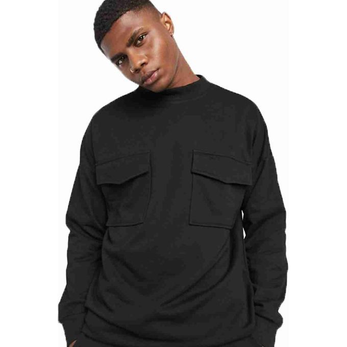 Cargo Sweat Shirt - Black