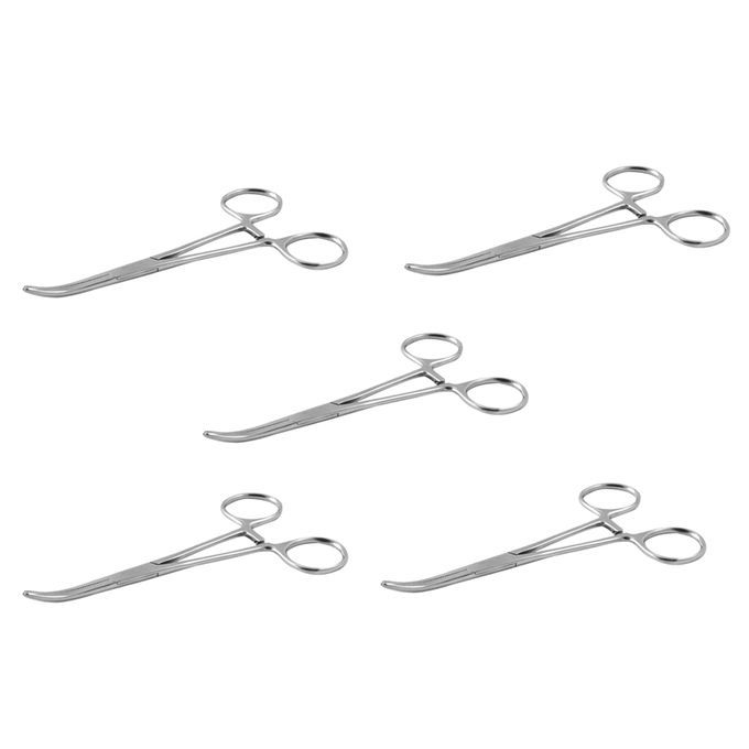 5  Haemostatic Curved Forceps Clamp 12.5cm  Dental Stainless