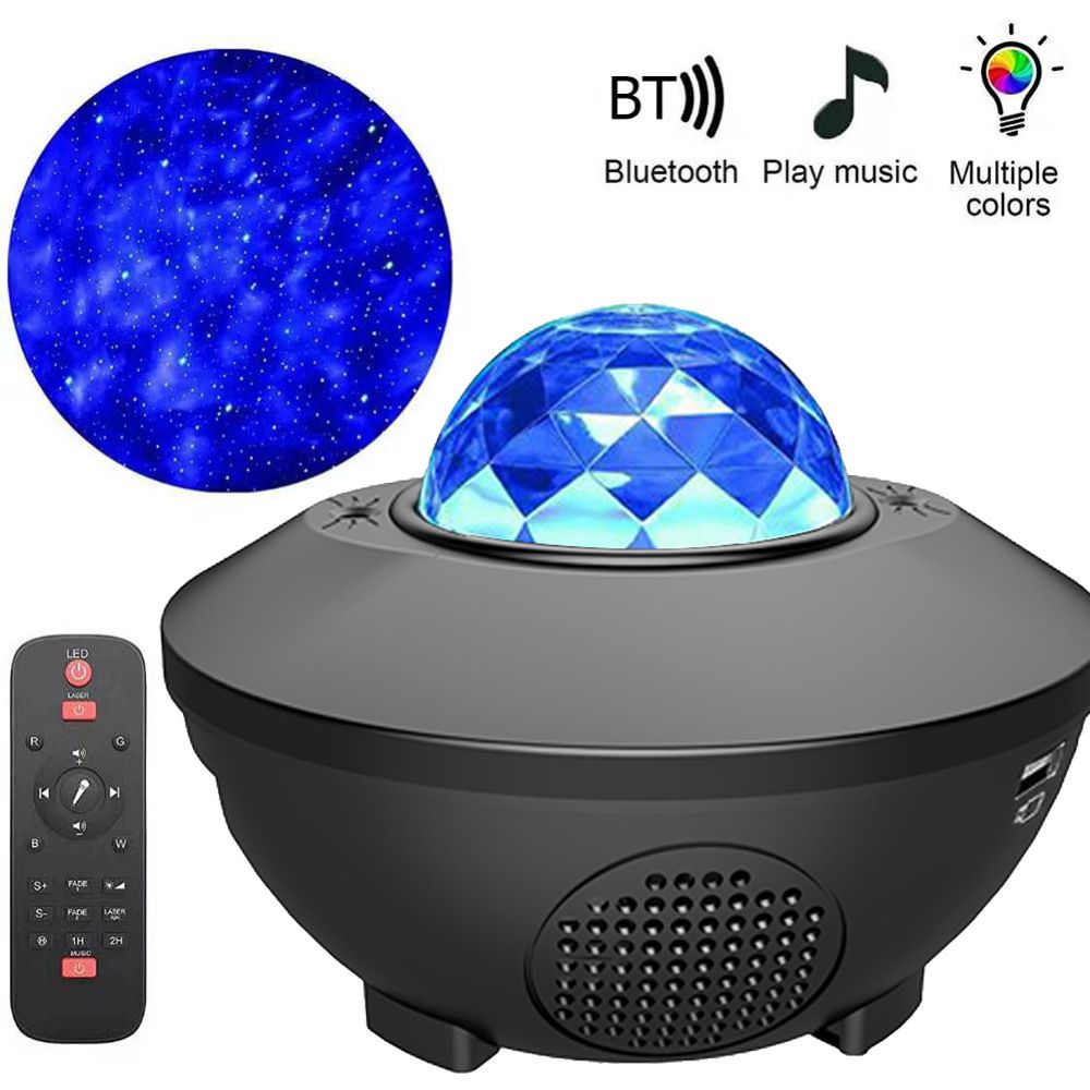 3 In 1 Starlight  Laser Galaxy Starry Sky  Led Star Night Light With Music Bluetooth For Childrens Room Deco