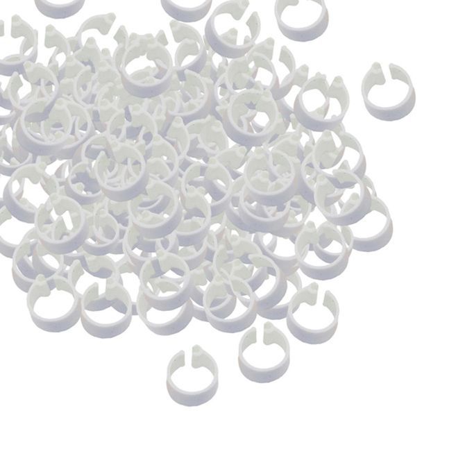 100pcs Personal Racing Pigeon Ring For Leg Bands  White White